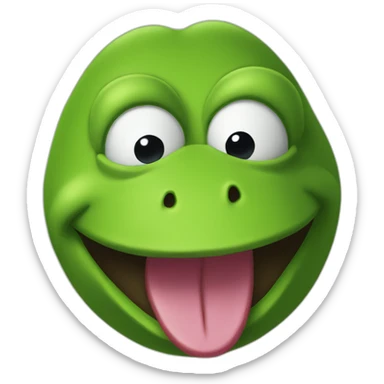 jiggly kermit sticker