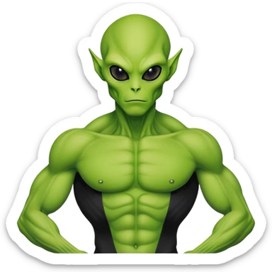90’s full bodied alien sticker