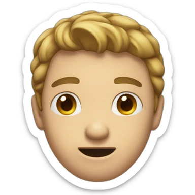 man with his hands up pretending to dont know sticker