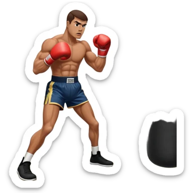 a boxer punching a heavy bag in a gym with ABC 10 news channel camera and microphone visible sticker