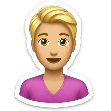 masc lesbian sticker