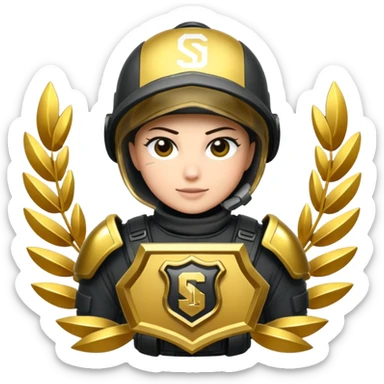 Rainbow Six Siege champion ranked icon sticker
