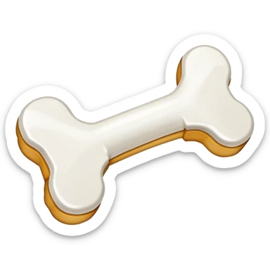squeaking dog bone sticker