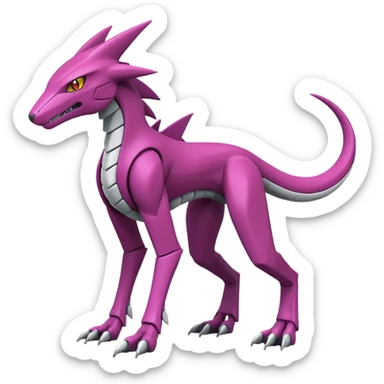 Heliolisk-Sergal-Cyclizar-Genesect-Pokémon, full body sticker