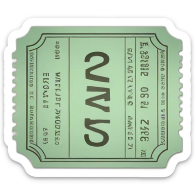 ticket sticker