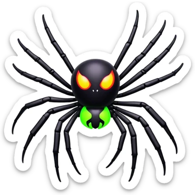 Spider at a rave  sticker