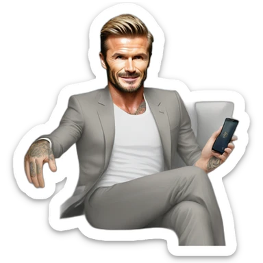 David beckham in singapore sticker