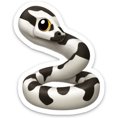 Pied snake sticker