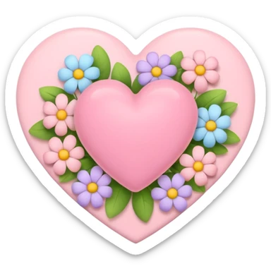 Heart of the spring colors sticker