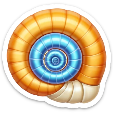A cute shell sticker