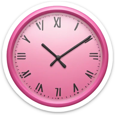 relogio rosa sticker