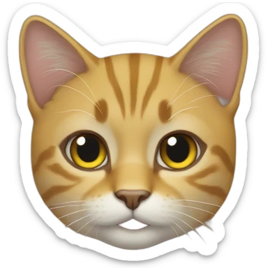 Gato amarillo  sticker