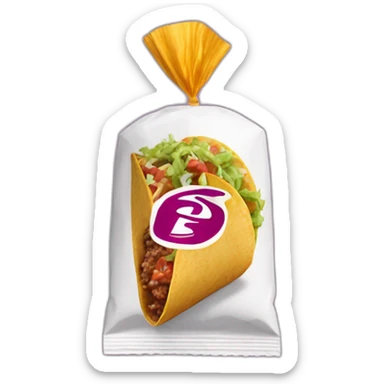 taco bell sauce packet sticker