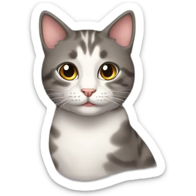 cat catoon sticker