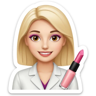 marketing expert women in cosmetics industry sticker