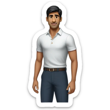 Rishi Sunak short trousers bag of money sticker