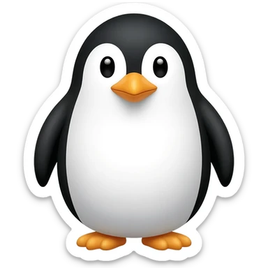 happy penguin sticker