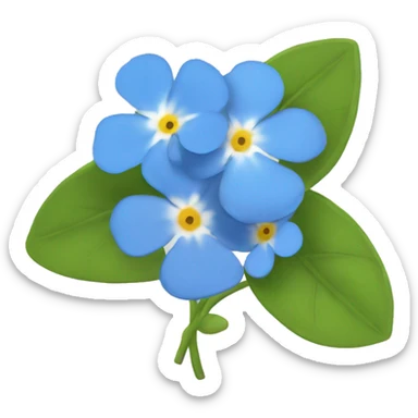 Forget me not sticker