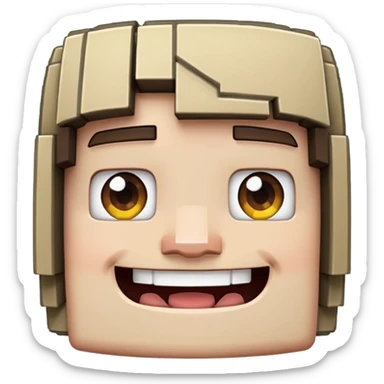 Minecraft Face Character "KozaPowietrzna with smile. sticker