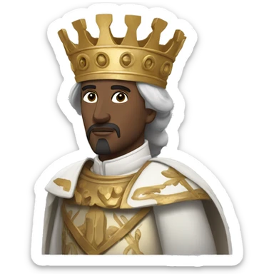 byzantine emperor maurice with white skin sticker
