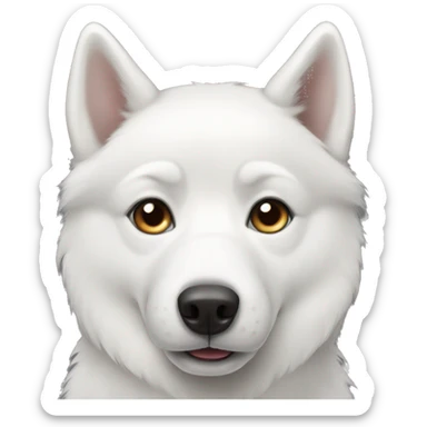 White husky  sticker