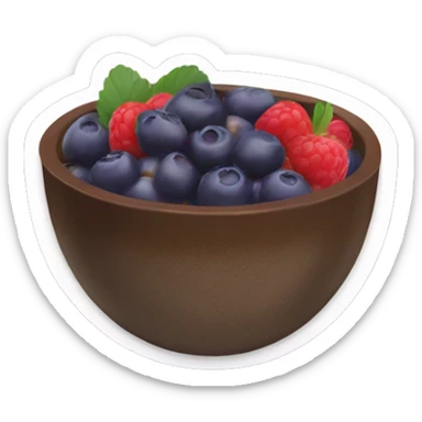 açaí bowl with nutella sticker