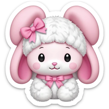 My melody ribbon sticker