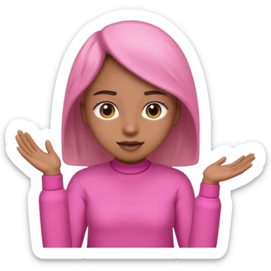 video meeting pink  sticker