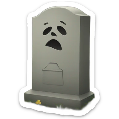 lost something in a cemetery sticker