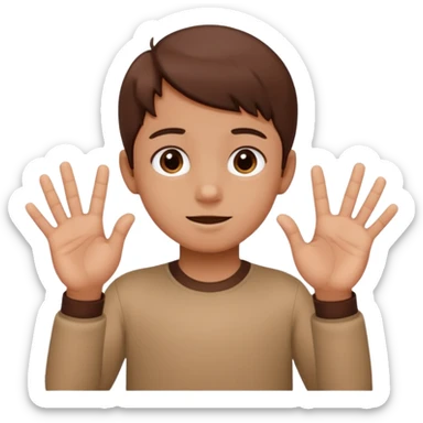 The 67 kid doing 67 with the hands sticker