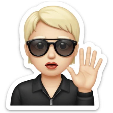  disgusting is wearing sunglasses and saying stop sticker