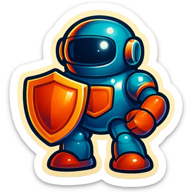Lets do something else now. can you show me a iWexie shield robot sticker