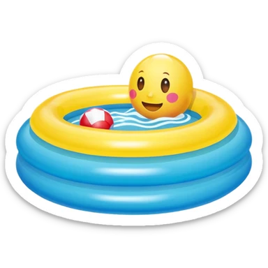 pool toy sticker