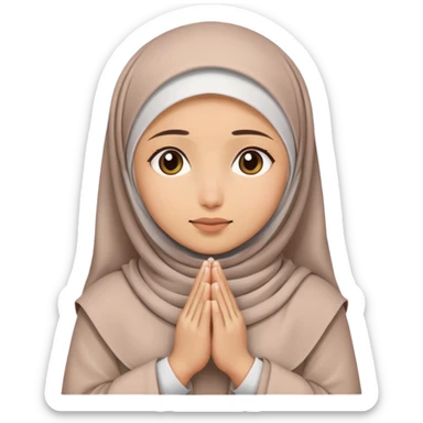 Namaz kılan bir kadın sticker