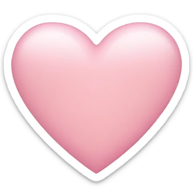 Light pink heart  sticker