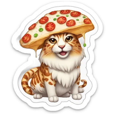 puizza design, in the style of illustrations, intricate details, colorful cartoon, exotic atmosphere, 2d game art, white background, contour, no mockup. sticker. sticker