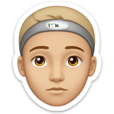 a slow thinker sticker, a person who thinks slowly  sticker