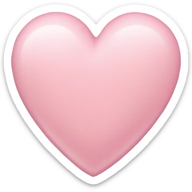 Light pink heart sticker