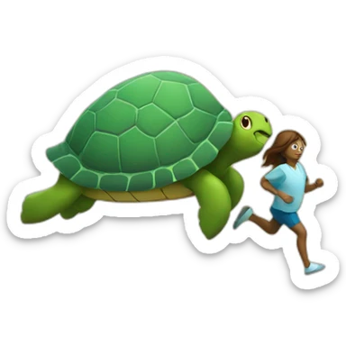 the bump runs after the turtle sticker