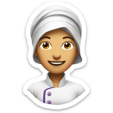 Lady saying i love brinjal sticker