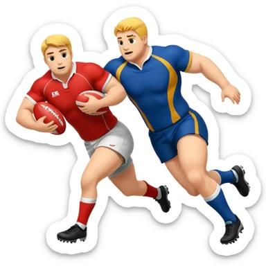 a rugby tackle sticker