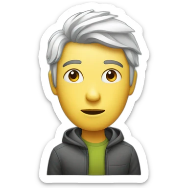 a product designer being distracted sticker