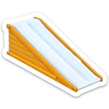 snow jump ramp on top view sticker