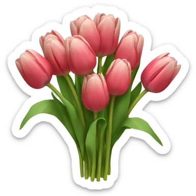 Bouquet of tulips sticker