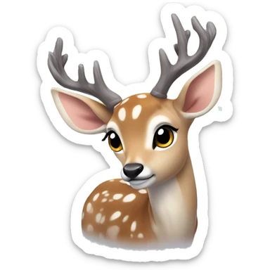 ethereal fawn sticker