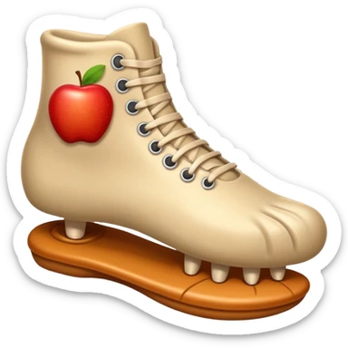 showing a cartoon human foot stepping on a small bug , slightly squished but cartoonish, no violence, playful Apple emoji style sticker