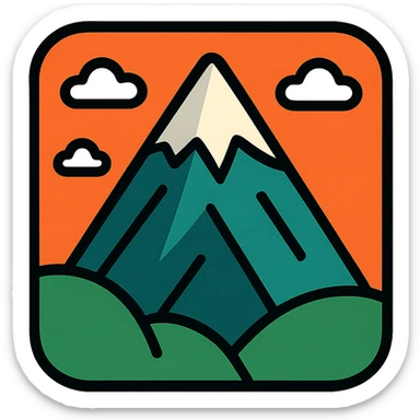 little alchemy style icon
subject: mountain
border: medium-black sticker