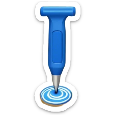 Blue Marker on a map of Istanbul sticker