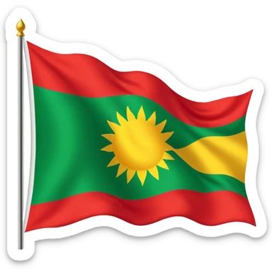 Kurdish flag sticker