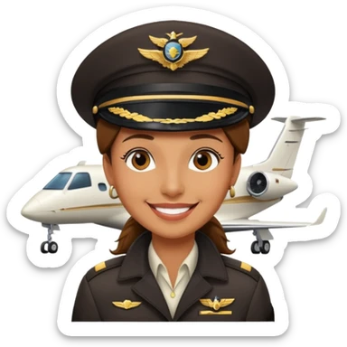 piloto de avion pobre vs rico sticker